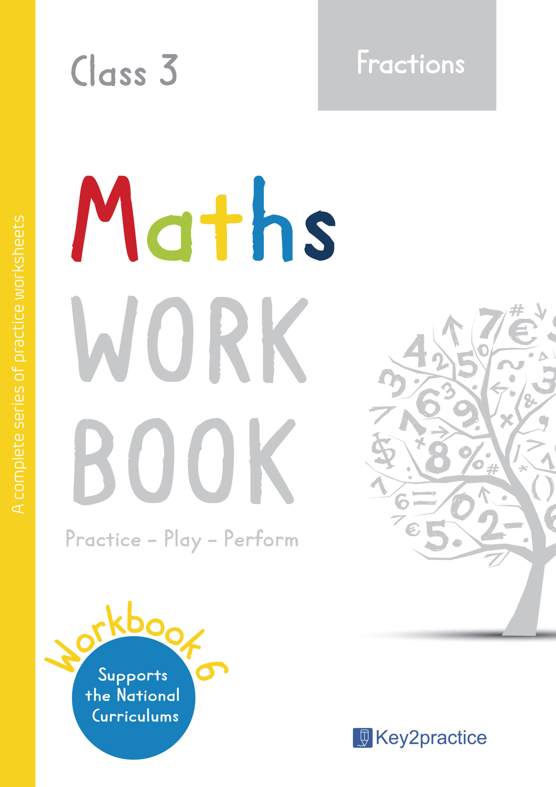 maths worksheets grade 3 workbook on fractions key2practice