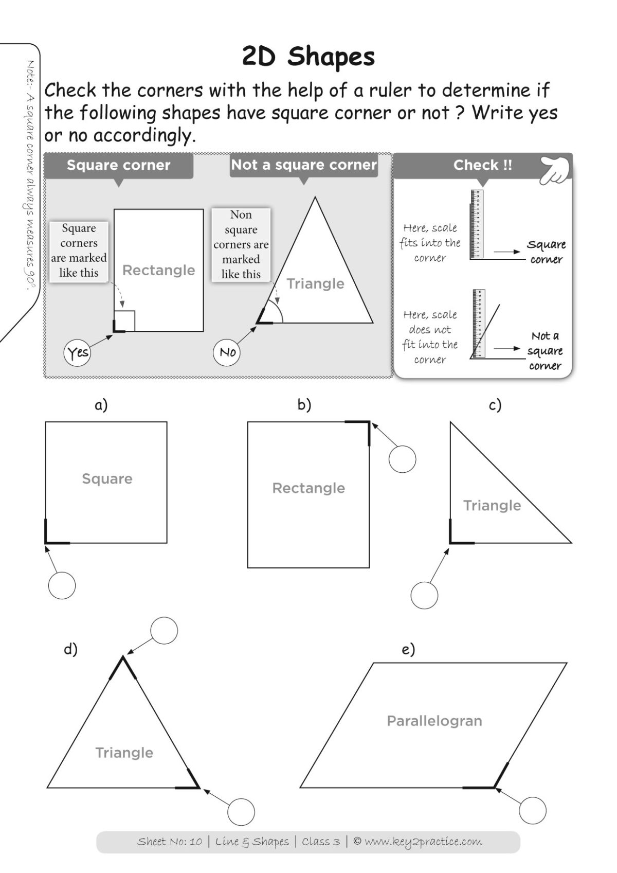 shapes worksheets grade 3 i maths key2practice workbooks