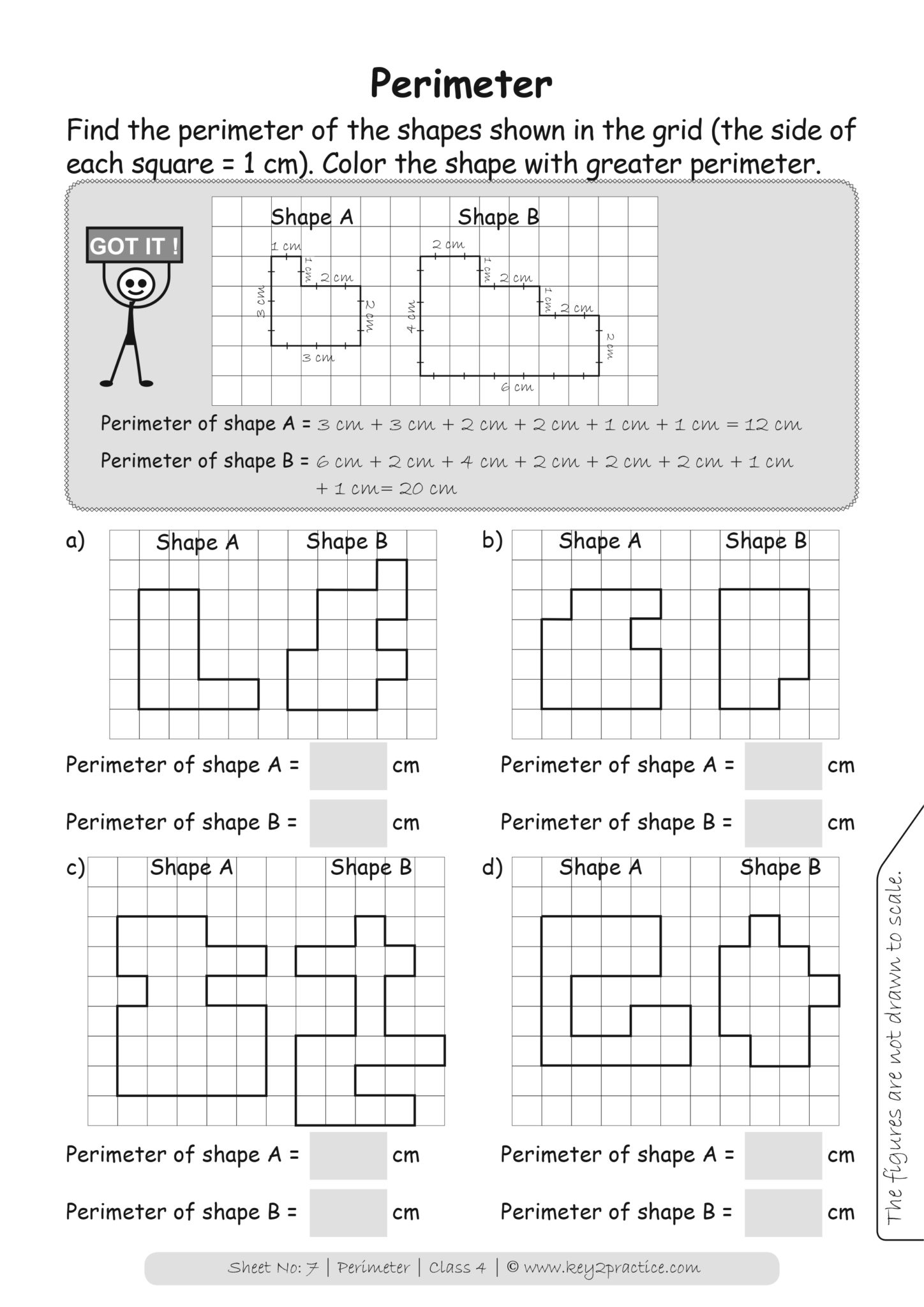 4th grade perimeter and area worksheets