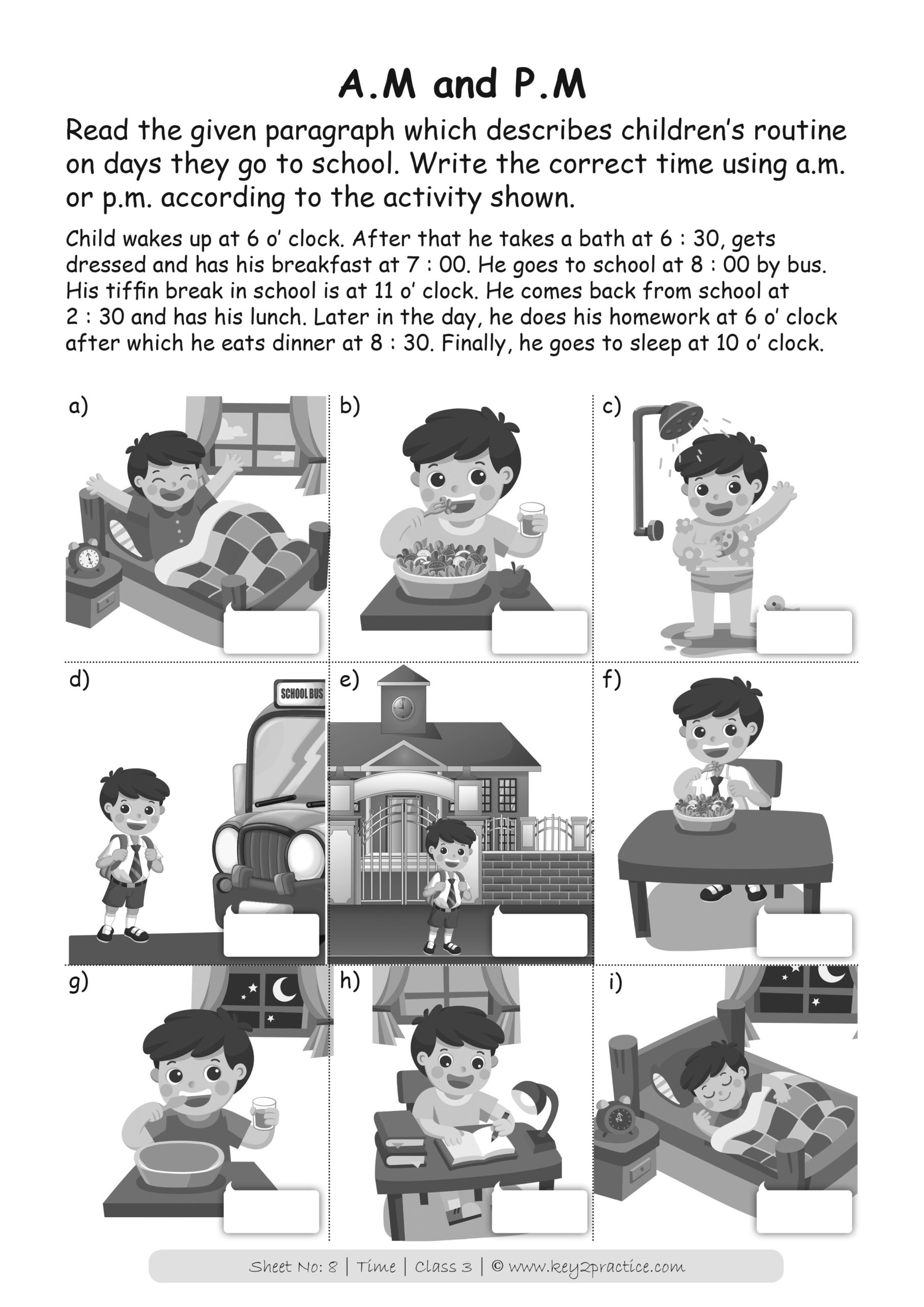 Time Worksheets Grade 3 I Maths Key2practice Workbooks